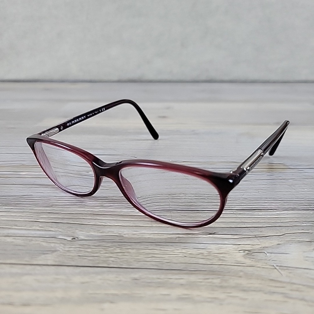 Burberry Eyeglasses B 2097 3014 Frames Only 50-15-135 Oval Red Italy